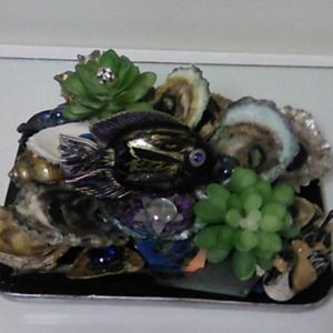 Handmade shell sculpture